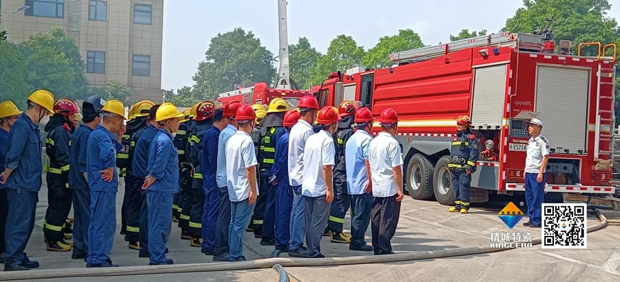 31399金沙娱场城起劲配合消防联合演练，，，共筑清静生产防线