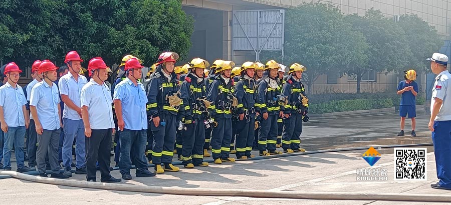 31399金沙娱场城起劲配合消防联合演练，，，共筑清静生产防线